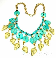Indian ethnic necklace - click here for large view
